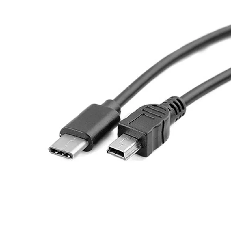 1 шт. usb тип-c к мини-usb кабель USB-C штекерным к мини-b штекерным конвертерным адаптером кабель для передачи данных 30 см