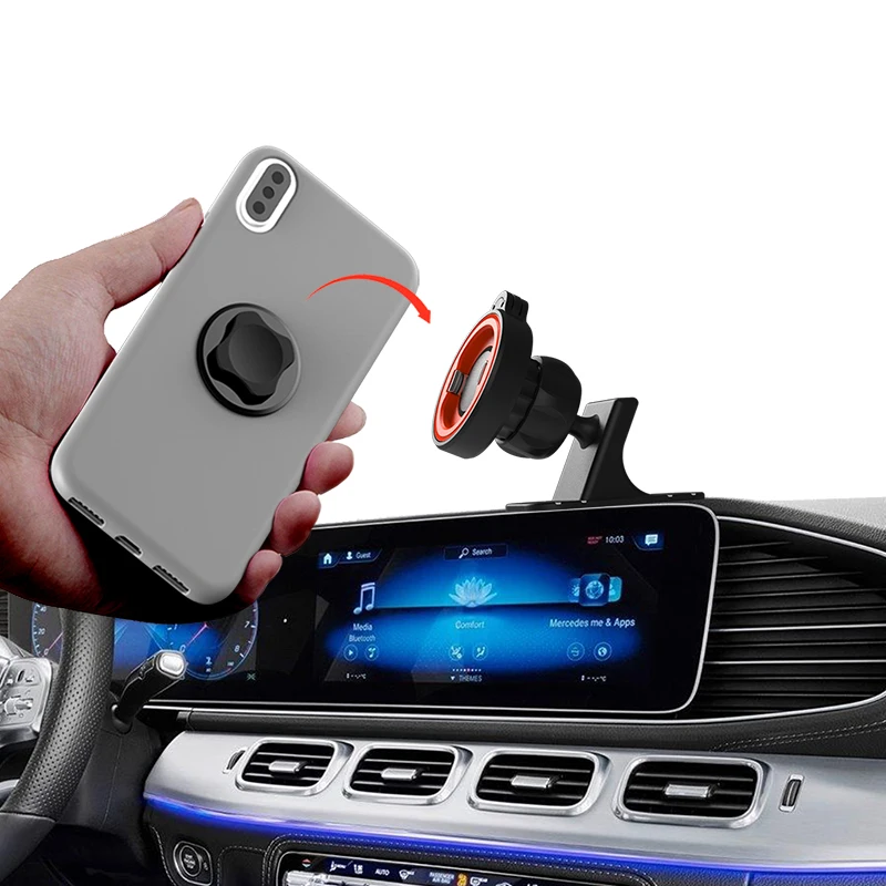 car holder phone no magnetic mount dashboard mobile phone holder for car washable strong grip iphone cars holder free global shipping