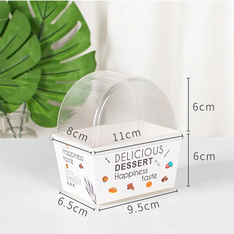 50 шт. Сэндвич Оберточная коробка толщиной гренок с яйцом Хлеб Гамбургер завтрак