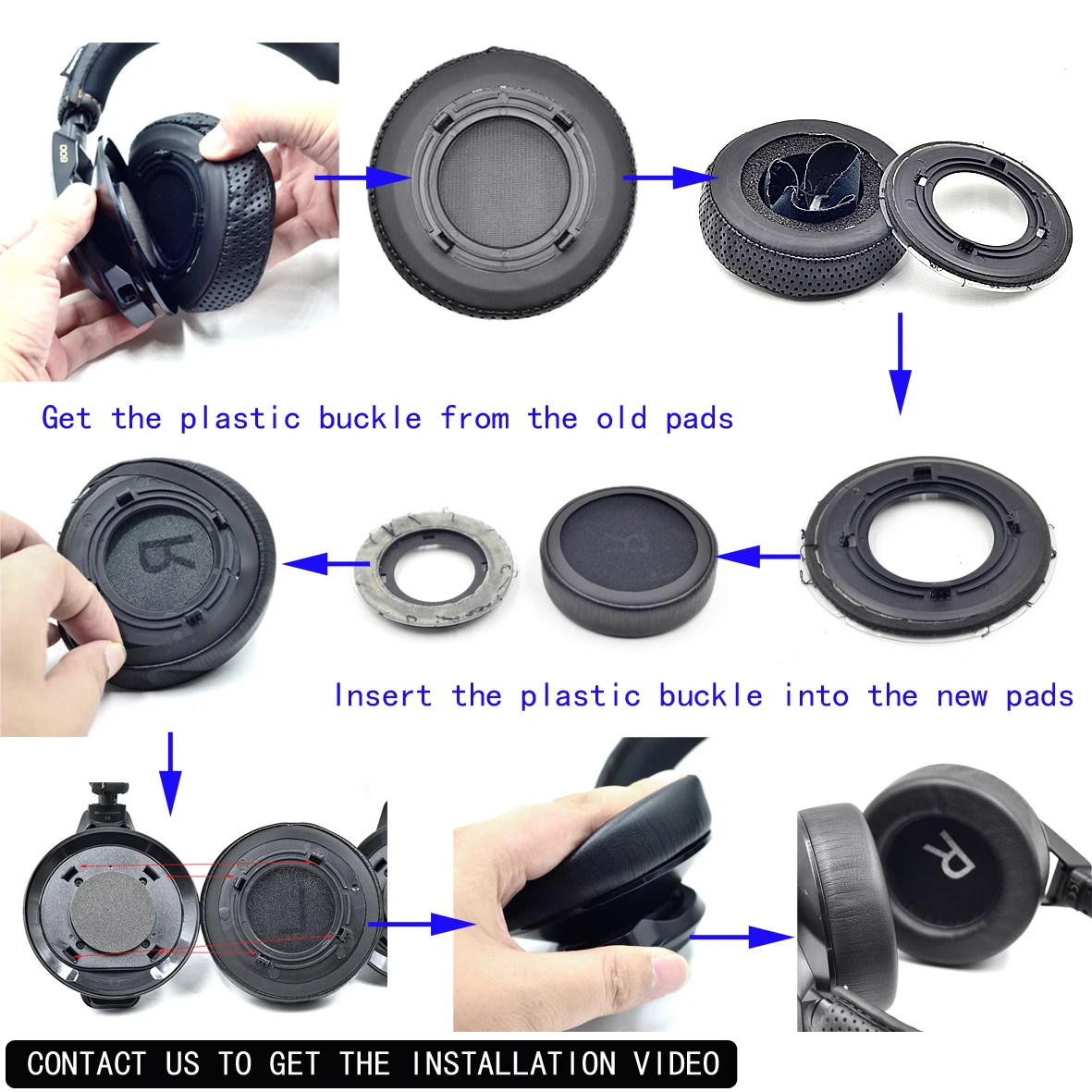 Protein Leather Ear Pads Cushion FEarpads Earmuffs for Plantronics RIG600 RIG 600 Game Headphones | Электроника