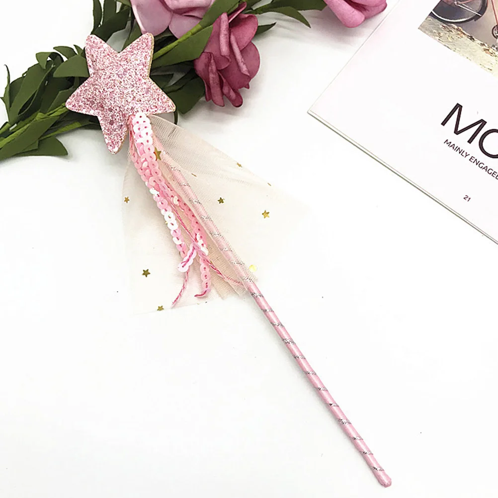

3pcs Fairy Stick Star Designed Wand Funny Cat Teaser Girl's Playthings