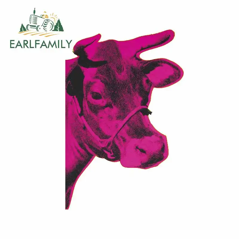 

EARLFAMILY 13 см x 8,8 см для розовой коровы забавные автомобильные наклейки аниме наклейка на лобовое стекло устойчивое к царапинам подходит для ф...