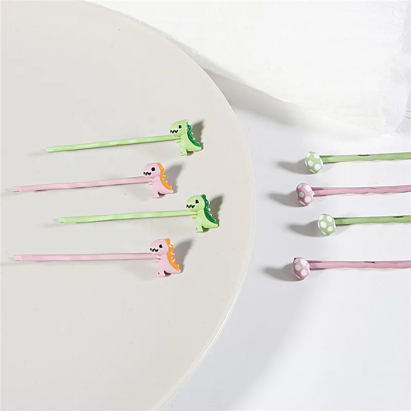 1 шт. корейские яркие цвета милые заколки для волос с динозавром женщин заколка