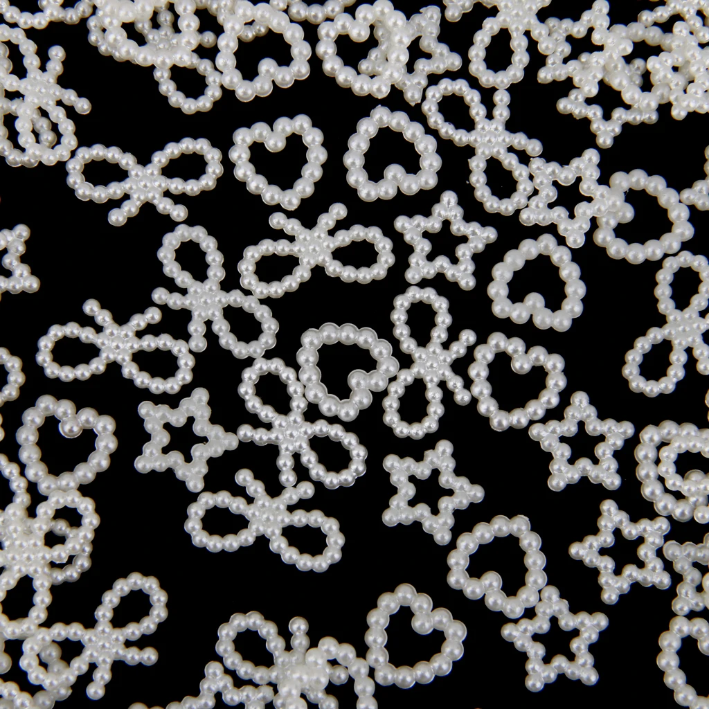 Упаковка из 150 различных искусственных жемчужин кабошон украшения свадебные