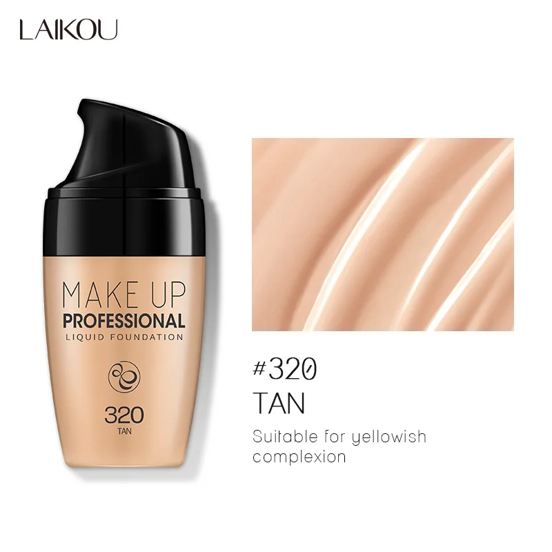 30ml Tan 320 30 мл Крем-основа для лица водостойкий стойкий консилер жидкий профессиональный макияж полное покрытие матовая основа для макияжа - Цвет: 30ml Tan 320