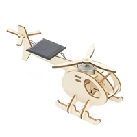 solar helicopter model kits toys diy graffiti handmade aircraft experiment assembly models educational toy for children hobbies