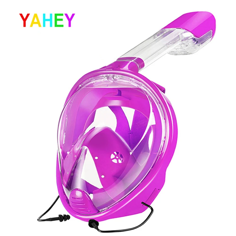 snorkel mask YaHey маска для подводного плавания, плавательная маска, защитить ваши уши водолазное снаряжение, Подводное плавание с аквалангом для GoPro - Цвет: snorkel mask
