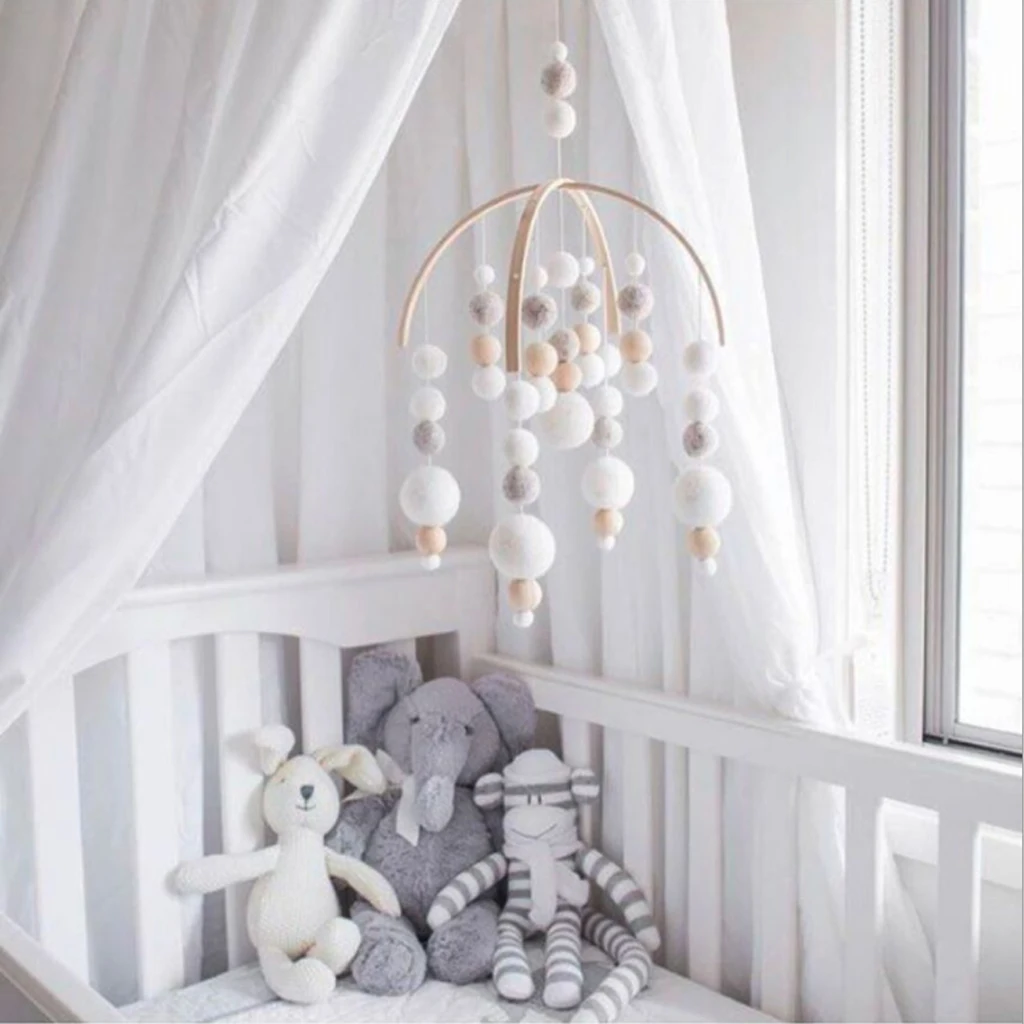 

DIY Home Decoration Nordic Baby Tent Pendants Decor Pompom Ball Wind Chimes Nursery Room Hanging Toys Children Room Decorations