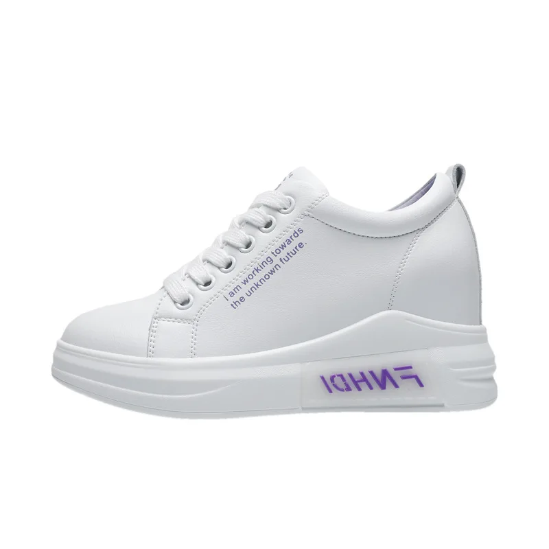 

Hidden Wedge White Shoes Female Spring Models of New Red Wild Thick Casual Shoes
