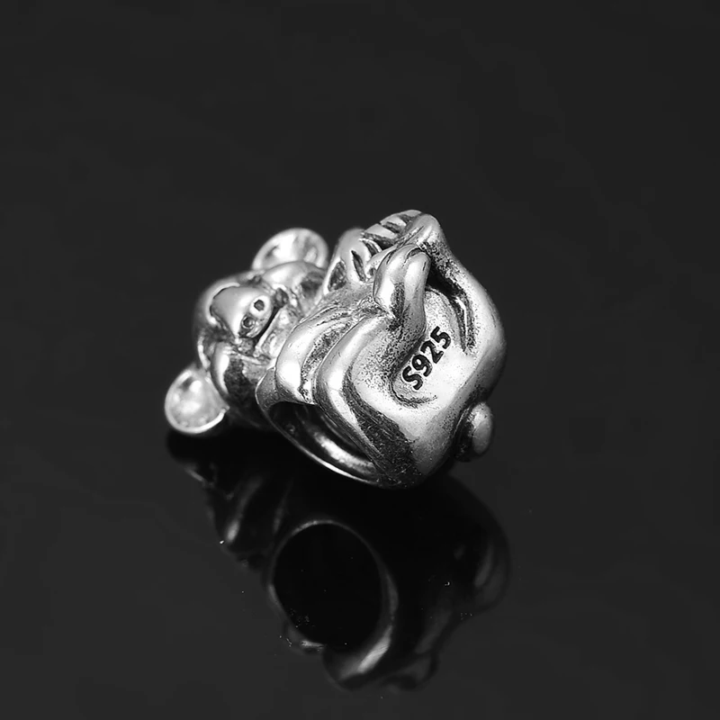 2019 Hot 925 Sterling Silver love animal DIY cute koala fine metal beads Fit Original European Charm Bracelet Jewelry making | Украшения и