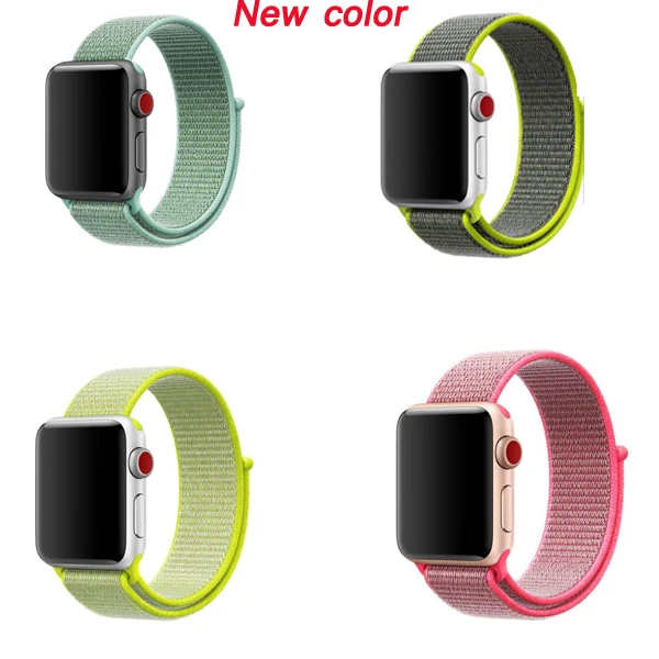 Тканые ремешки для Apple Watch ремешок из нейлона 42 мм 44 iwatch 5 38 40 5/4/3/2/1|Ремешки часов| |