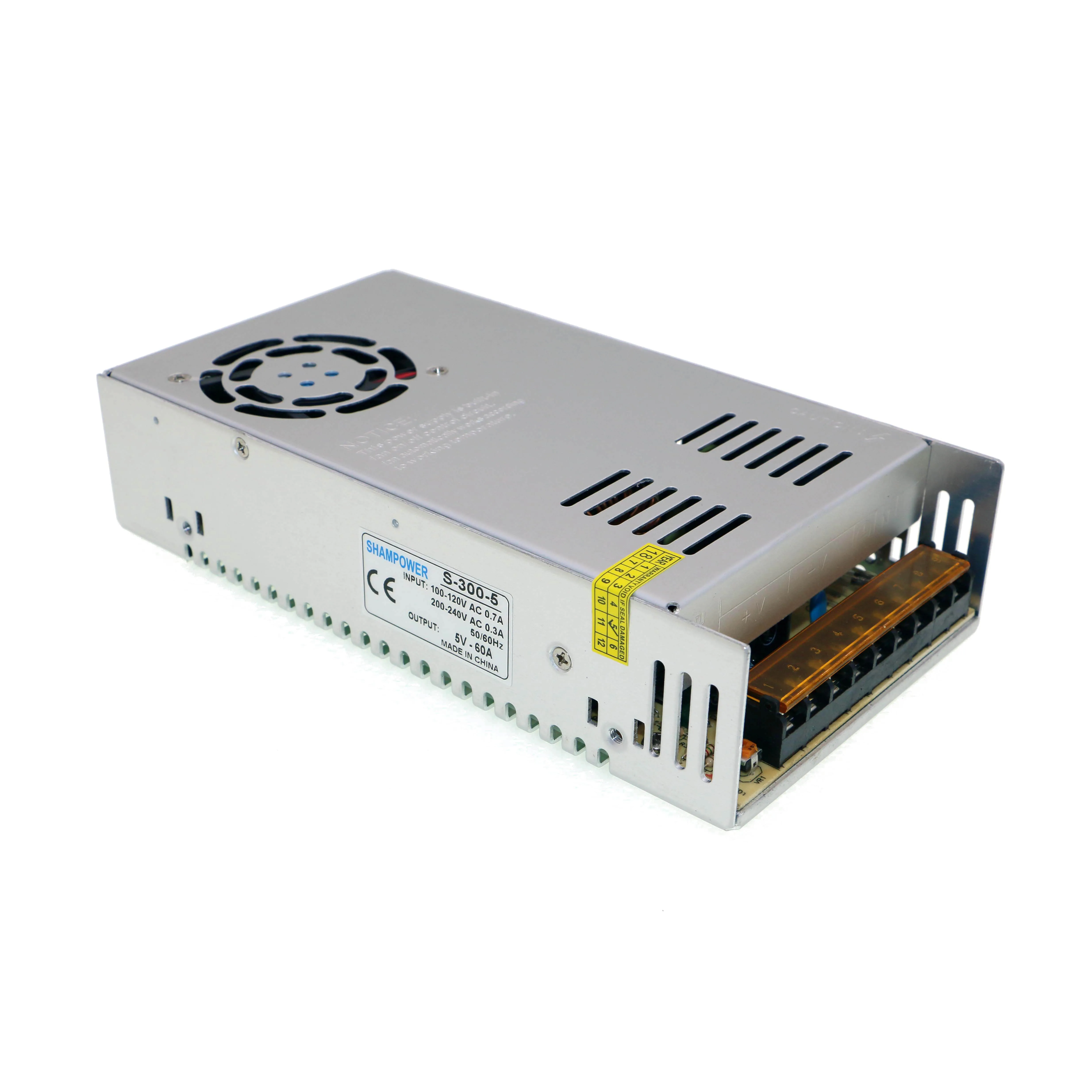 5V 60A 300W Фиктивные Мощность переключение Питание AC110V/220 V постоянного тока до DC5V2A 10A 20A 30A 40A 60A 10W 50W 100W 150W 200W 300W светодиодный дисплей Мощность адаптер - Цвет: 5V 60A 300W