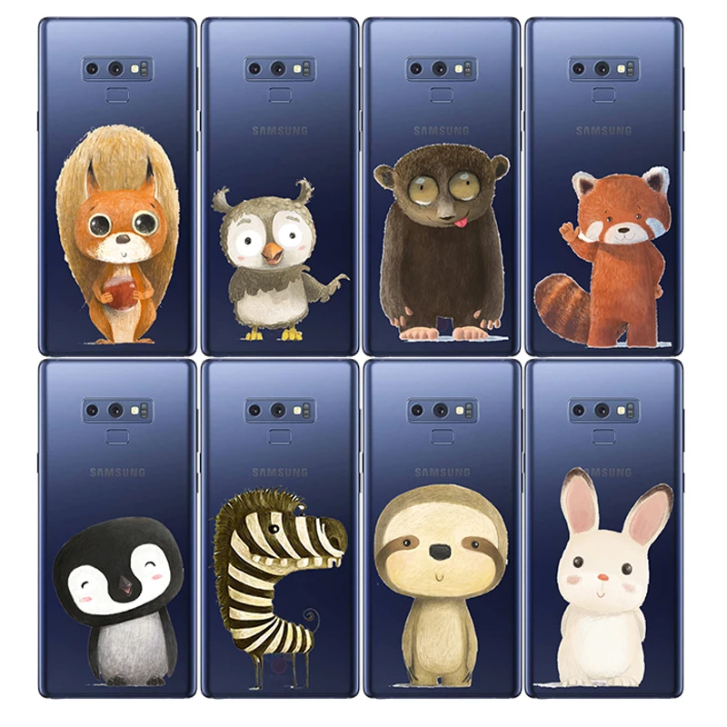 Милые животные Енот &quotЗебра&quot Пингвин с принтом сова белка Крыса Бесплатная