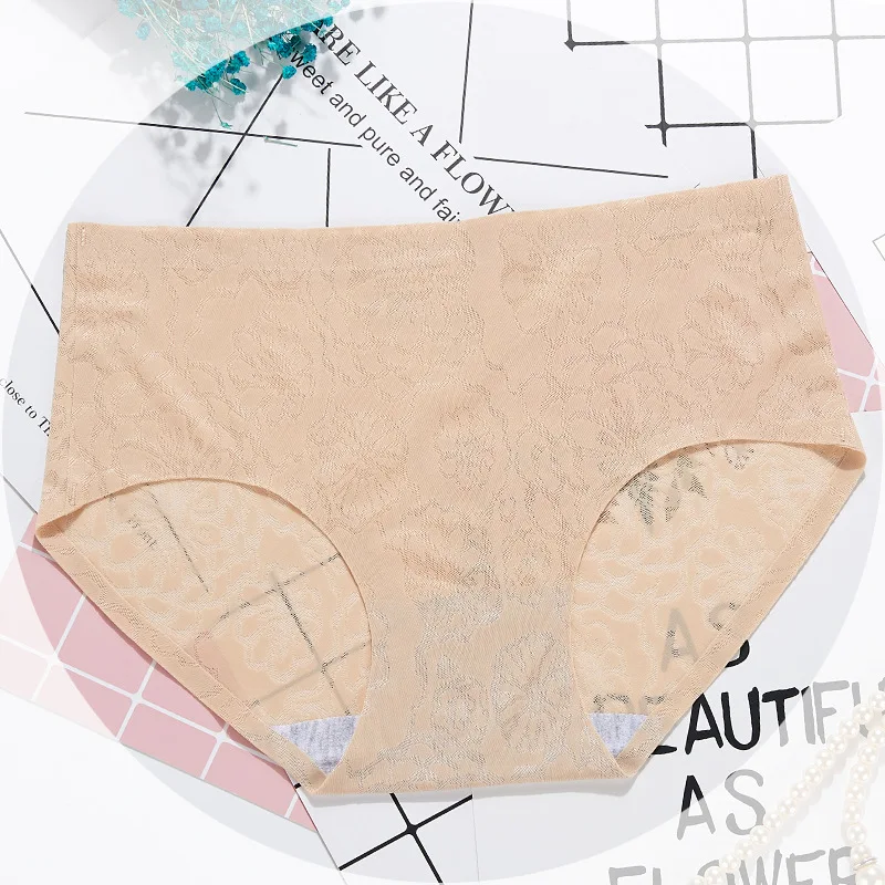 Нижнее белье женское из вискозы тонкие дышащие мягкие ажурные женские трусики