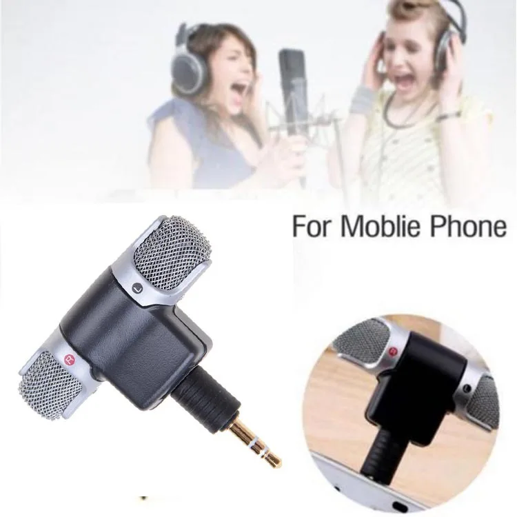 

Mini 3.5mm Microphone Stereo Mic for Recording Mobile Phone Studio Interview Microphone for Smartphone