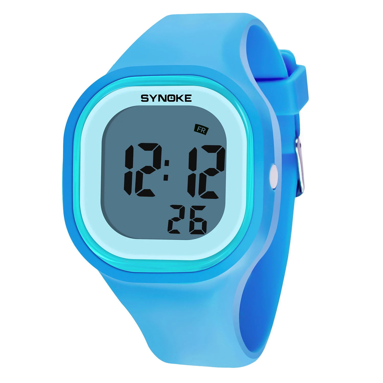 Часы наручные SYNOKE женские цифровые модные водонепроницаемые светящиеся