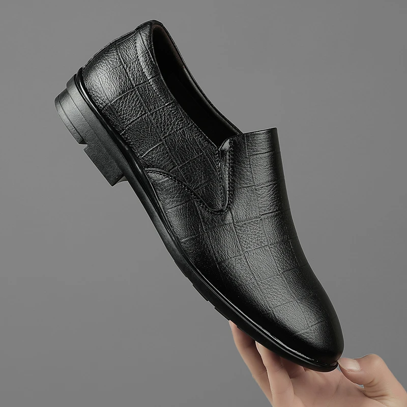 

Big Size 47 Dress Shoes Men Shoes Genuine Leather Shoes Classic Casual Business Wedding Shoes Lace-up British Style Formal Shoes