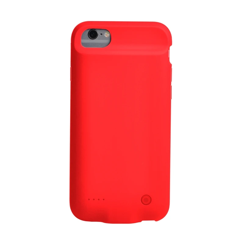 

Suitable for backup battery charger case, red and black, optional, for iPhone 6, 6S, 7, 8