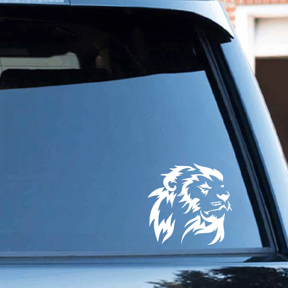 

Creative lion Car Sticker Rearview Mirror Decal Car Window Bumper Cute Waterproof Removable