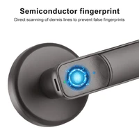 with keys home office smart biometric fingerprint door lock semiconductor