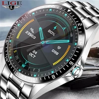 lige 2020 new bluetooth call mens smart watch ip68 waterproof fitness tracker watches with heart rate blood pressure monitorbox