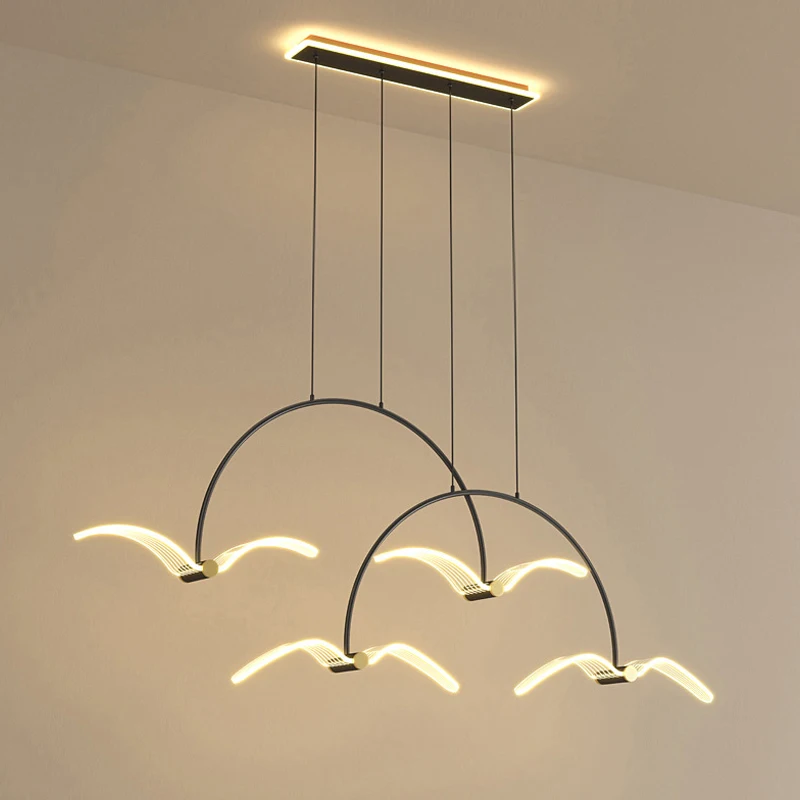 

Modern Led Chandelier Lamp Dining Room Living Room Office Minimalist Designer Hanging Light Home Decor Creative Light Fixture