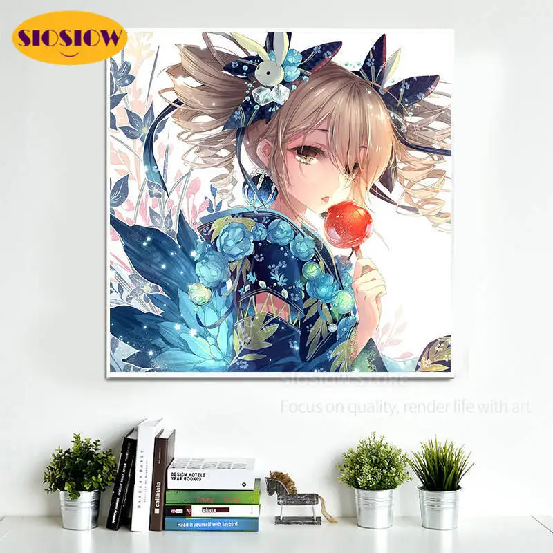 Алмазная 5d картина для девочек мультяшная полноразмерная мозаика с 3d рисунком