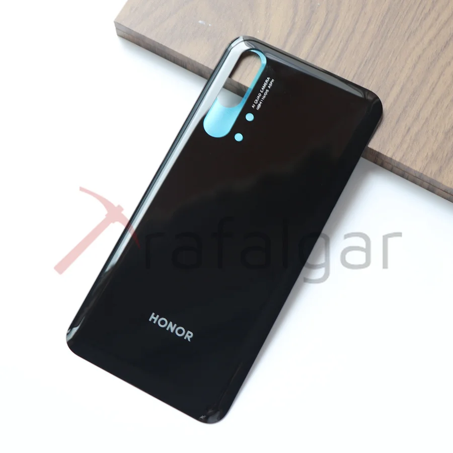 Крышка батарейного отсека для Huawei Honor 20 Pro Задняя стеклянная панель задняя крышка