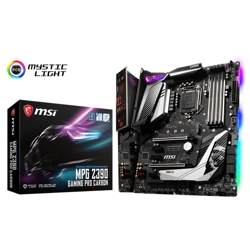 Новинка Материнская плата MSI MPG Z390 GAMING PRO CARBON LGA 1151 8-го/9-го поколения i9 i7 i5 i3 DDR4 4400