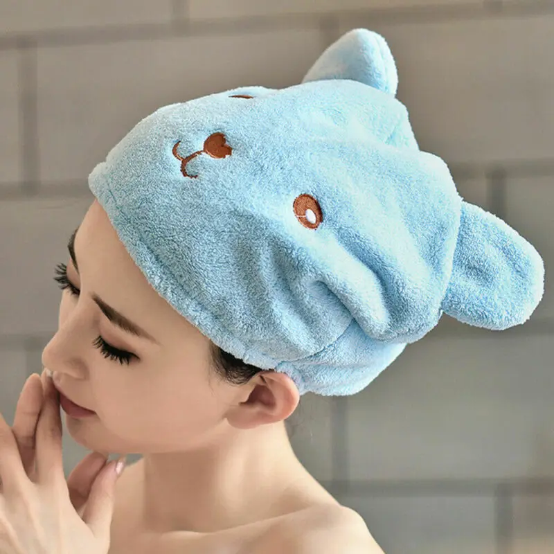 Большая быстросохнущая Магическая шапочка для душа тюрбан волос полотенце из