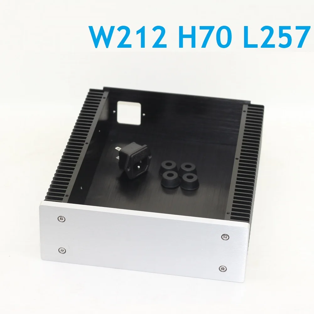 Теплоотвод сделай сам корпус трубки домашний Hifi чехол W212 H70 D257 алюминиевый