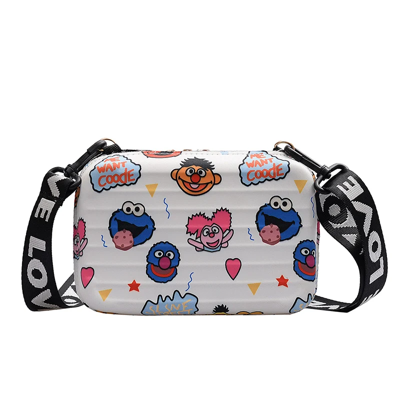 

Luxury Shoulder Bags for Women Fashion Small Luggage Bag 2020 New Suitcase Shape Mini Bag PVC Single Cartoon Clutch Bag Handbag