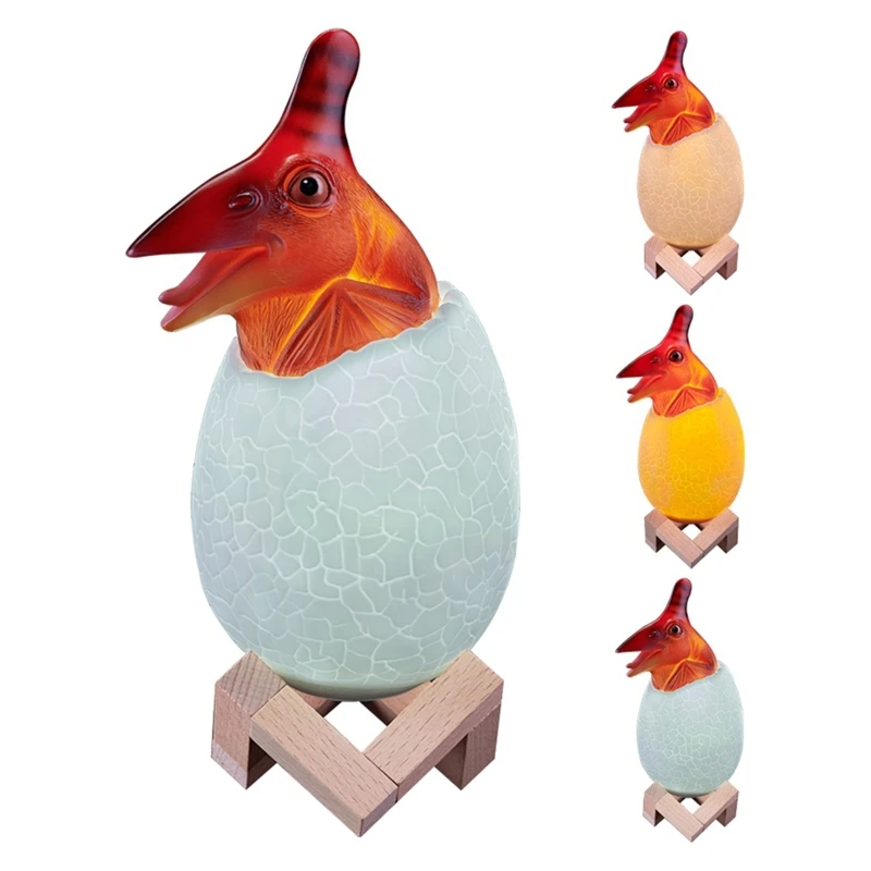 

2021 New 3D Dinosaur Lamp,Decorative 3D Tyrannosaurus Egg Light,Smart Night Light