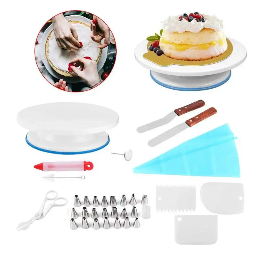 36 шт./компл. вращающиеся инструменты для украшения торта вращающаяся подставка