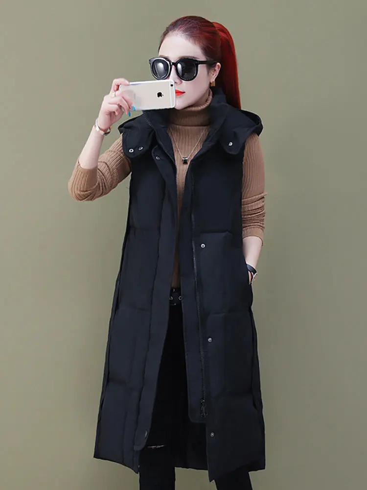 Осенне зимний новый хлопковый жилет черный женский модный Повседневный осень 2020