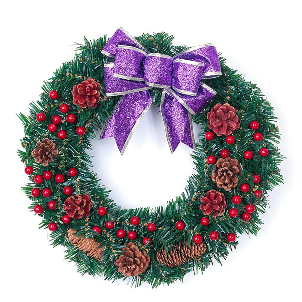 

Красные Сосновые конусы венок гирлянда круглые окна реквизит вечерние ринка Рождество ротанговая дверная вешалка