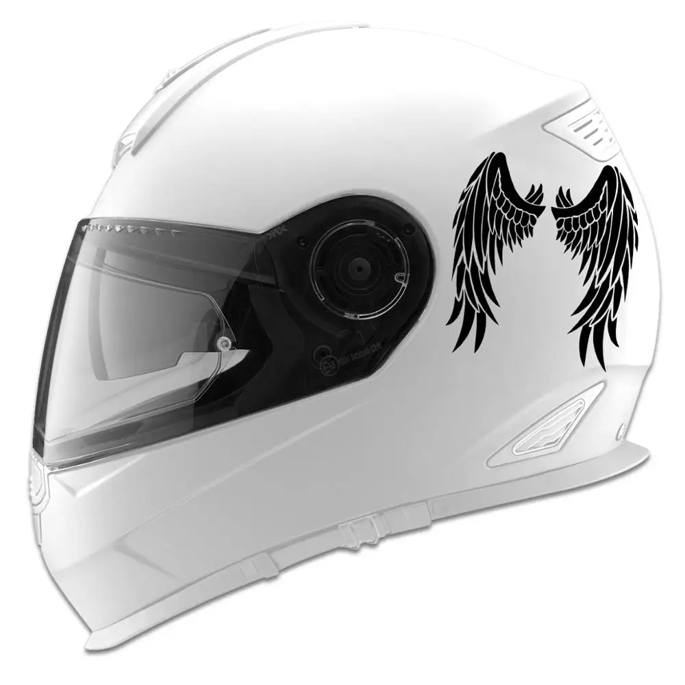 

A Pair Of Beautiful Angel Wings Design Auto Car Decal For Racing Motorcycle Helmet Detachable Hot Selling