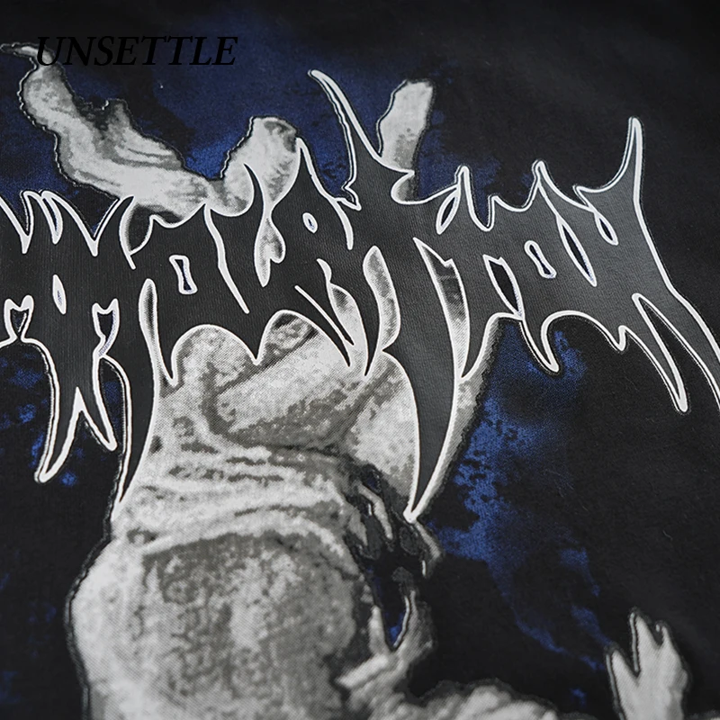 UNSETTLE 2020SS Футболка Harajuku Мужская/Женская футболка в стиле хип хоп с забавным