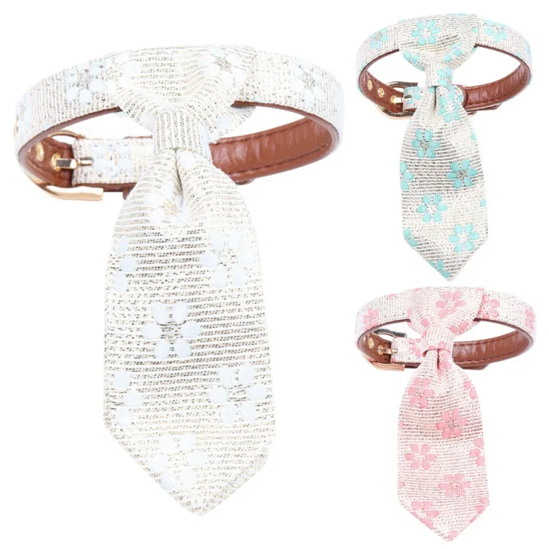 

Pet Neck Tie Collar Dog Cat Floral Detachable Adjustable Puppy Kitten Necktie Decoration Apparel Accessories