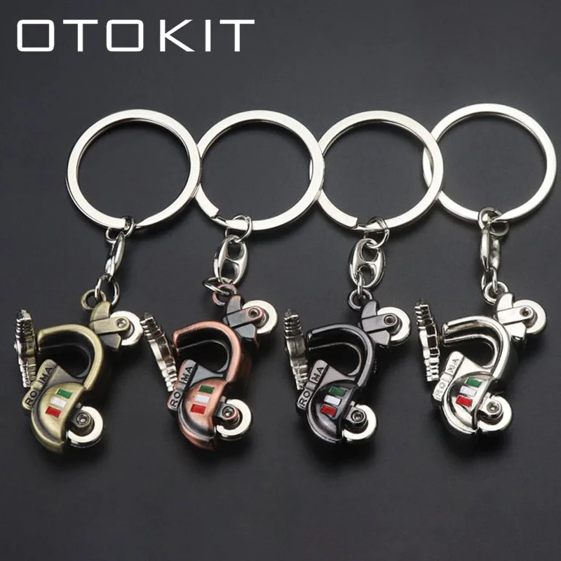 OTOKIT New Metal Motorcycle Key Ring Keychain Cute Creative Gift Sports Keyring Store key chain Car Bag Rings | Автомобили и
