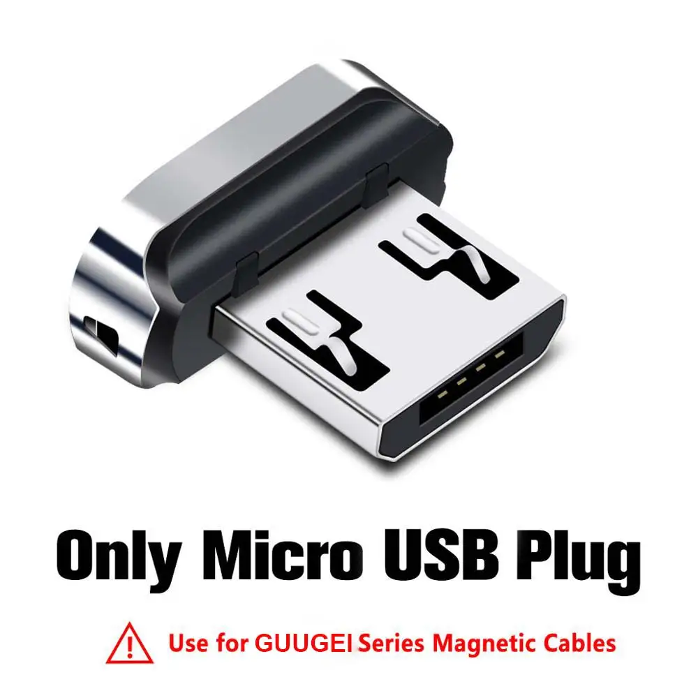 Micro USB Plug GUUGEI Магнитный кабель заглушки чехол Micro usb Тип C портативный ящик для хранения магнит разъем головка наконечники контейнер пулевые пробки чехол - Цвет: Micro USB Plug
