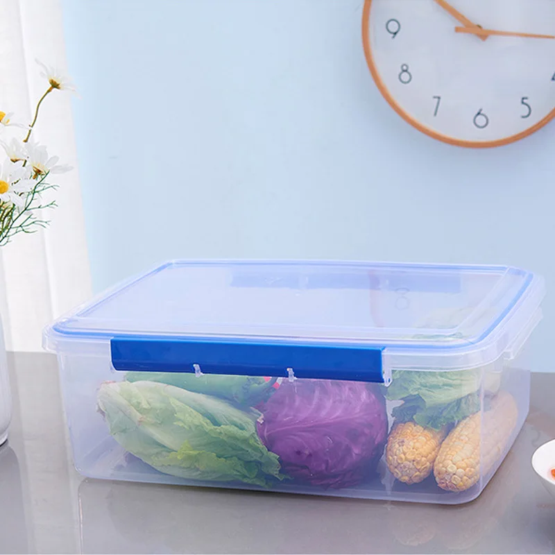 Storage Box Kitchen Tools Extra Large Capacity Sealed Rectangular Size Hotel Freezer Refrigerator | Дом и сад