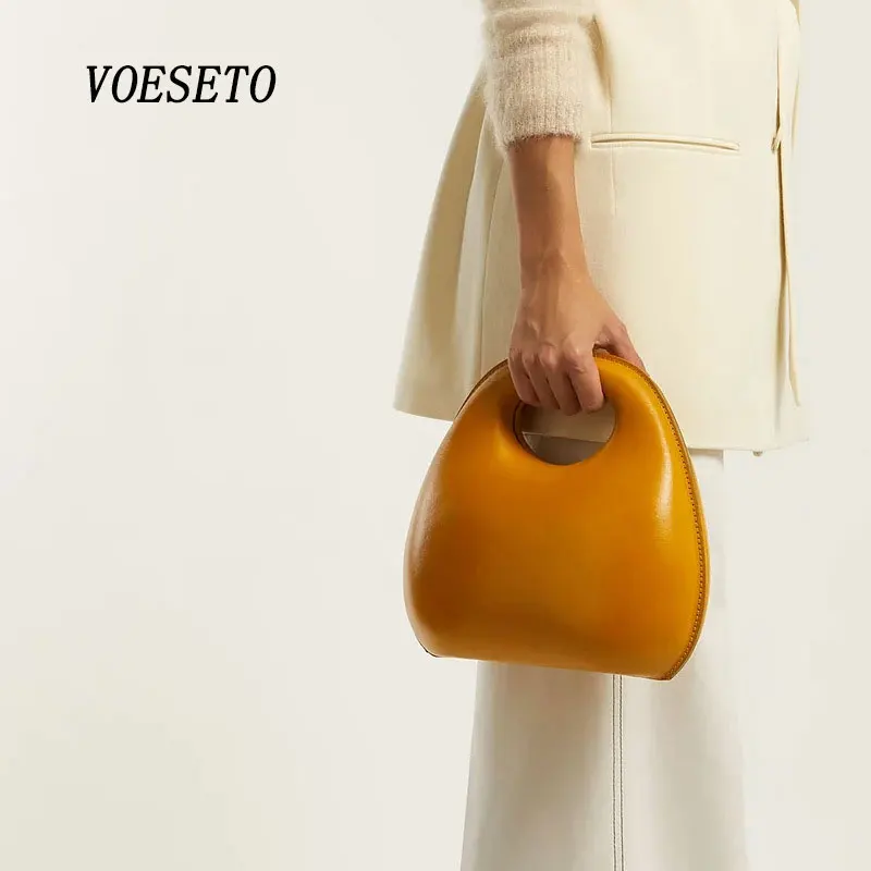 

VOESETO 2021 New ins Woman's Egg Bag Fashion Small Round Bag Shoulder Portable Messenger Bag Trendy Female Student Creative Bag