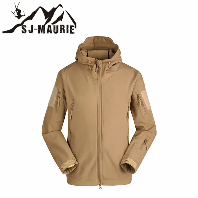 Мужская камуфляжная тактическая одежда Softshell Охотничья Треккинговая куртка gand