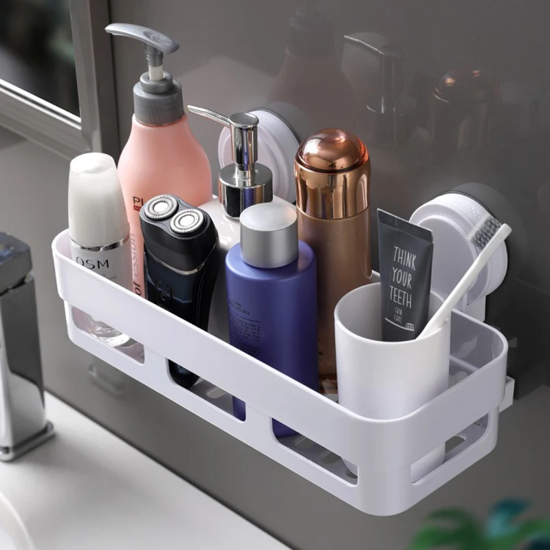 ecoco multifunction shelf sponge drain rack bathroom storage suction holder kitchen organizer sink bathroom accessories free global shipping