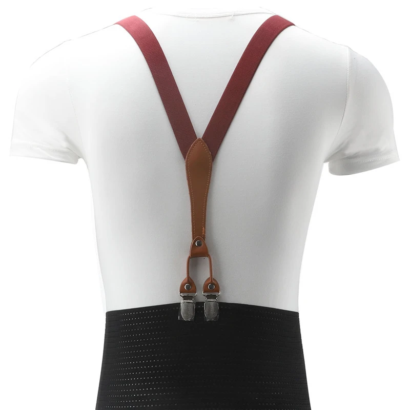 Обтягивающие модные простые женские подтяжки шириной 2 5 см коричневые кожаные