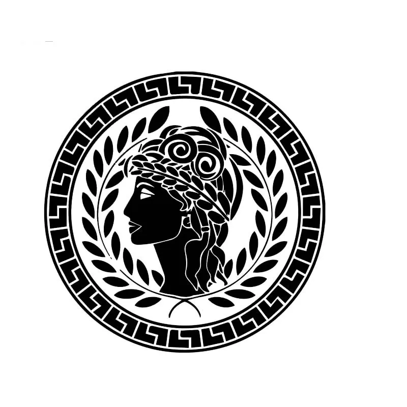 

Beautiful Lifelike Greek Peace and Love Lady Vinyl Fashion Decal Car Sticker Popular Style Skillful Design Car Styling