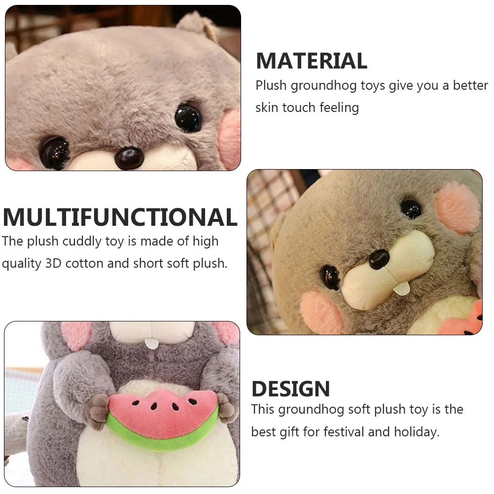 1 шт. милые плюшевые домашние тапочки с изображением сурок кукла прекрасный