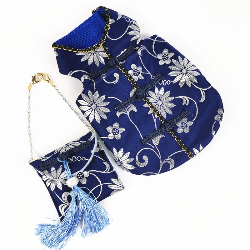 Комплект одежды для собак с вышивкой Рождественская одежда домашних животных