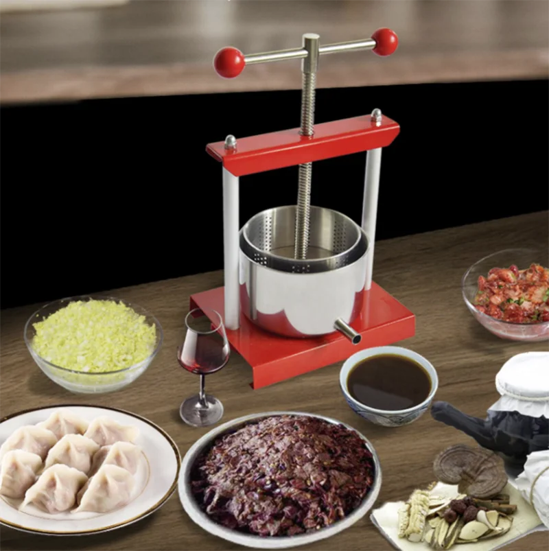 

Маленький бытовой пресс для сока, вина из нержавеющей стали, Ручной пресс для винограда